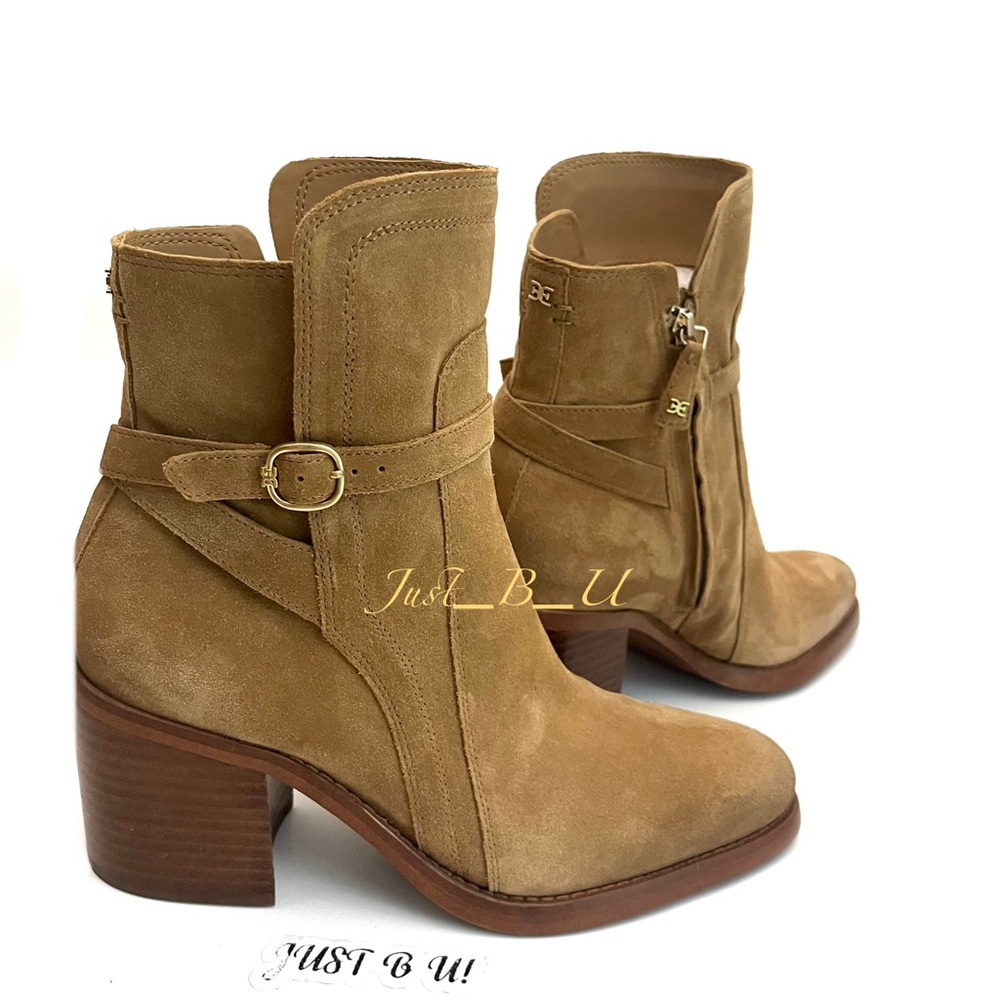 Sam Edelman | Pointed Toe | Block Heels | Zip Ankle Boots